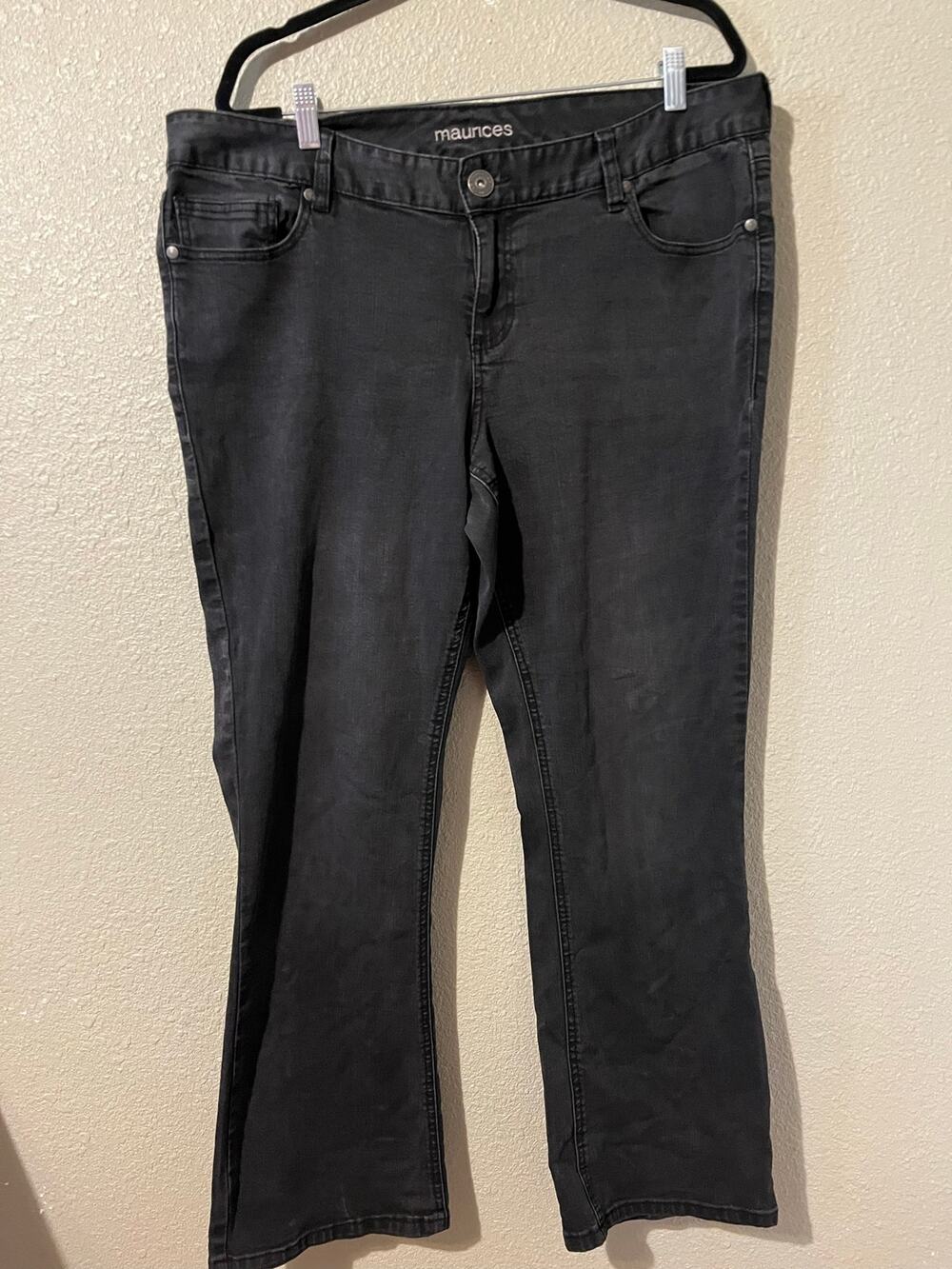 Maurice’s black straight women’s jeans size 18